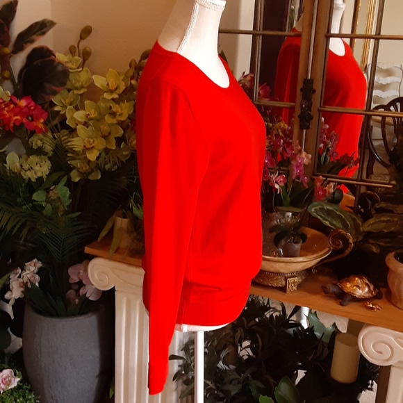 Banana Republic Merino Double Cuff Crew Neck Pullover Size Medium - Picture 3 of 10